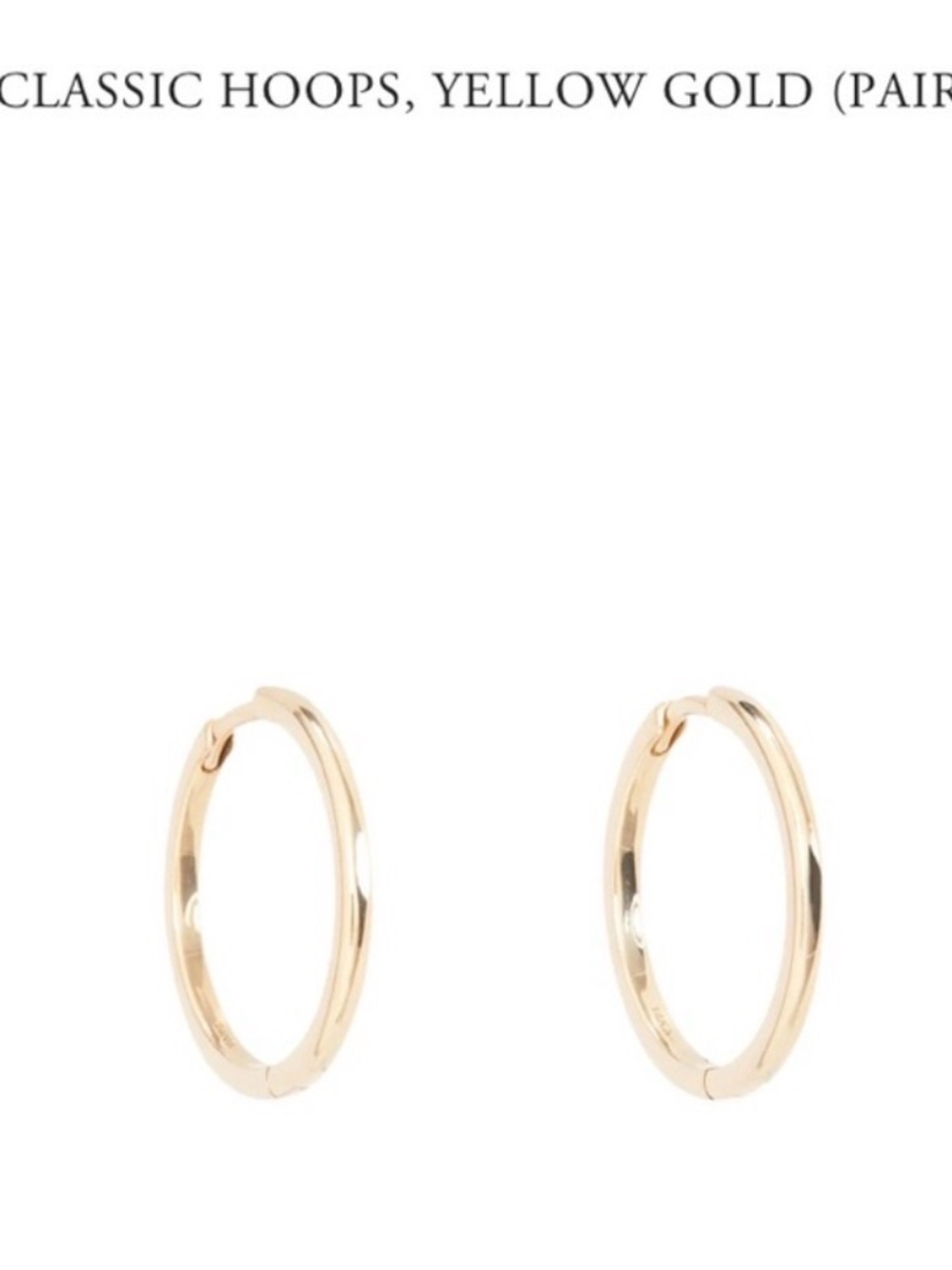 *** ISO Please Do Not Buy *** Catbird Yellow Gold Classic Hoop Earrings